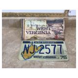 Vintage West Virginia plate 1976 with sleeve
