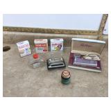 Retro grooming tools and first aid supplies