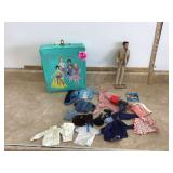 Vintage Ken doll from the 1960s with accessories