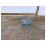 Antique Indonesian candy dish with lid