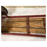 Old sled with wheels