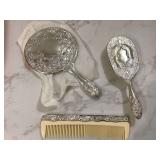Silver-plated hair set by International Silver Co