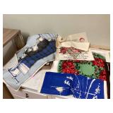 Fabric and sweatshirt wall decor