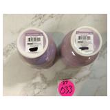 2 LAVENDER VASES - HOME DECOR