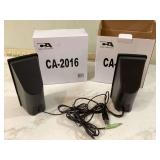 2 NEW SETS OF COMPUTER SPEAKERS