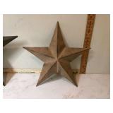 2 LARGE METAL STARS - HOME DECOR
