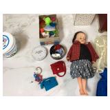 Vintage Suzette Doll set with case clothes accessories
