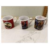 3 ELVIS MUGS - COLLECTIBLES