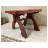 SMALL RED OUTDOOR TABLE - LAWN & GARDEN