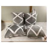 4 NEW THROW PILLOWS - HOME DECOR