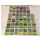 Holographic Pokémon trading cards with foil accents