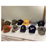 11 NEW HATS (HUNTING & SPORTS)