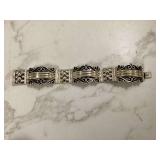 Shiny silver wrist accessory