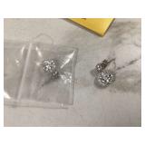 Sterling silver earrings with certificate
