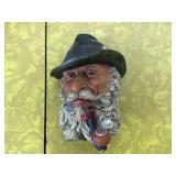 Vintage Bossons England chalkware wall plaque of bearded man