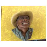 Vintage Bossons England Chalkware Wall Plaque depicting Lewis & Clark Expedition