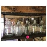 5 - 1 GALLON GLASS JUGS - GLASS