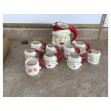 SANTA PITCHER WITH 9 CUPS