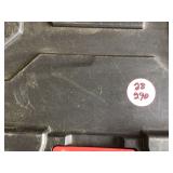 Large plastic storage container with wheels and handle