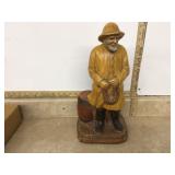 1966 Indian ceramic sea captain sculpture