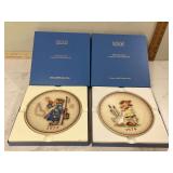 Vintage Hummel collector plate featuring Goose Girl created in 197