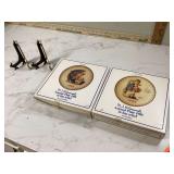 Vintage collectible plates for display