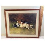 2 POINTERS SIGNED ART WORK - HOME DECOR