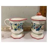 Sugar bowl and creamer set