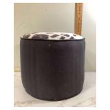 FAUX COWHIDE OTTOMAN - HOUSEHOLD MISC