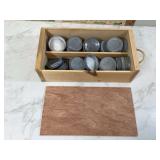Container with metal lids