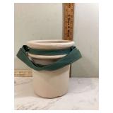 STONEWARE CROCK WITH CARRY STRAP