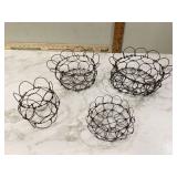 Old wire egg baskets