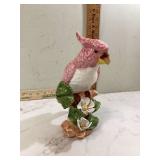 Italian hand-painted pink cockatoo