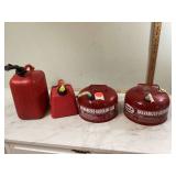 4 GAS CANS - TOOLS