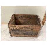 Vintage wooden beverage crate for Nu Grape drink