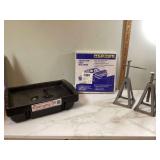 Automotive trim oil pan jack stands