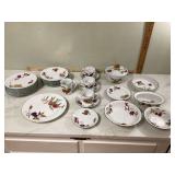 Large collection of Royal Worcester Evesham dishes