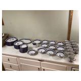 Unused vintage Noritake stoneware sailboat set
