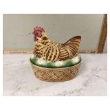 Vintage 1981 LA Pottery Hen Cookie Jar