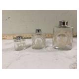 Vintage etched glass vanity set Jay Willfred for Andrea Sadek