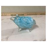 HAND BLOWN ART GLASS PIG - COLLECTIBLES
