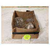 Silver-plated beehive honey jar and vintage crystal cruet