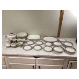 A large set of vibrant Royal Doulton Fireglow china
