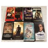 8 VHS MOVIES - RECORDS CD DVD VHS