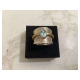 925 silver ring size 9 with stone