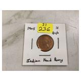 1905 INDIAN HEAD PENNY - COINS CURRENCY