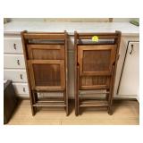 Vintage ACME stamped folding chairs - set of 4 Perfect for a