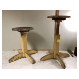 2 vintage adjustable stools from Defense Plant Corp These unique pieces are perfect for