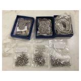 Brand new silver-colored costume necklaces