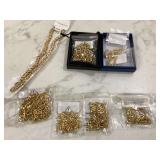 New gold-colored costume jewelry necklaces